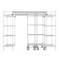 48"d Metro Top-Track High-Density Shelving - Chrome