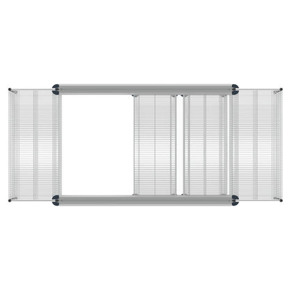 48"d Metro Top-Track High-Density Shelving - Chrome