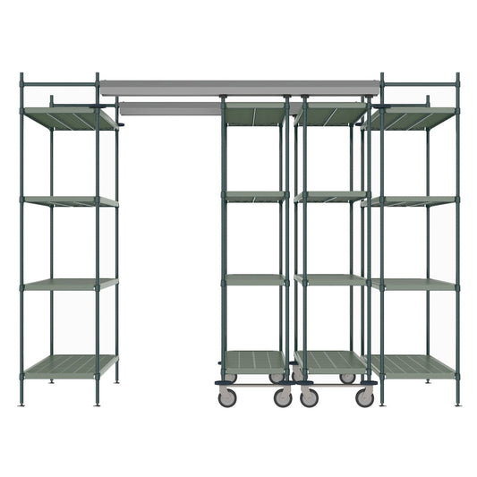 48"d Metro Top-Track High-Density Shelving - Super Erecta Pro