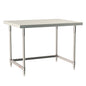30"d TableWorx 304 Stainless Steel Work Tables w/ 3-Sided Frame