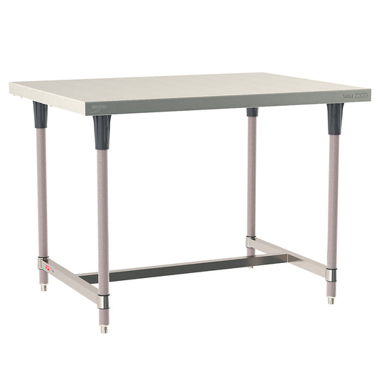 36"d TableWorx 304 Stainless Steel Work Tables w/ I-Frame & Epoxy-Coated Legs