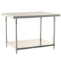 30"d TableWorx 316 Stainless Steel Top Work Tables w/ Undershelf