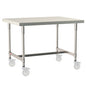24"d TableWorx Mobile-Ready 304 Stainless Steel Work Tables w/ I-Frame
