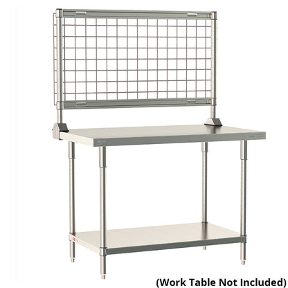 6"d x 34"h TableWorx Work Table Risers w/ Epoxy-Coated Steel SmartWall Grid