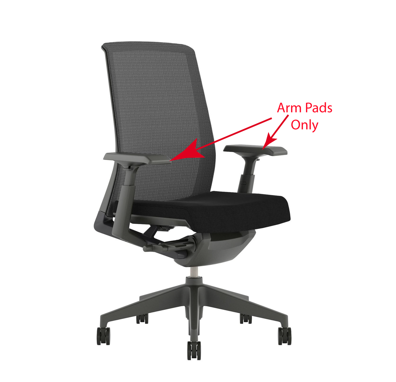 Haworth Very Chair Replacement Arm Pads