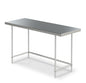 Space Saver Stainless Steel Work Table w/ Bottom 3-Sided Frame
