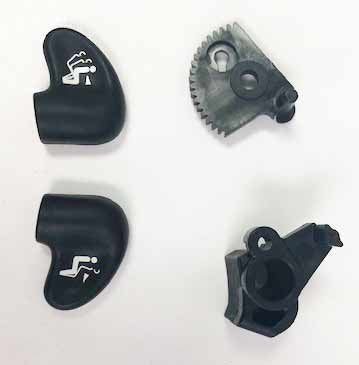 Aeron Forward / Rear Tilt Cable, Gear, Lever And Paddle Assembly