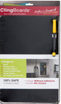 Black Clingboard Dry Erase, 8.5" x 11.75"