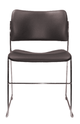 David Rowland The Original Classic 40/4 Leather Stacking Chair