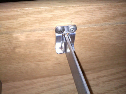 Flat File Bracket Clips For Hanging Files For Wooden Cabinets- Pair