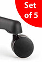 Knoll Chadwick Chair Carpet Replacement Casters Five Pack