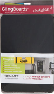 Black Clingboard Chalkboard, 8.5" x 11.75"