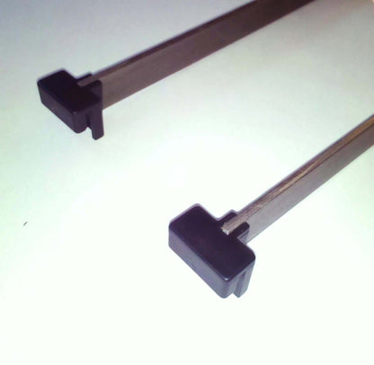File Bracket Plastic Clips For Hanging Files & Folders- Pair (Black)