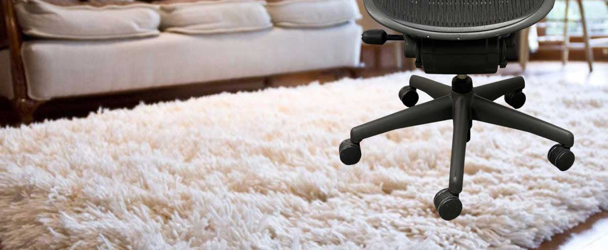 Extra Large 3-Inch Office Chair Casters For Carpets, Heavy Duty, Open Disk