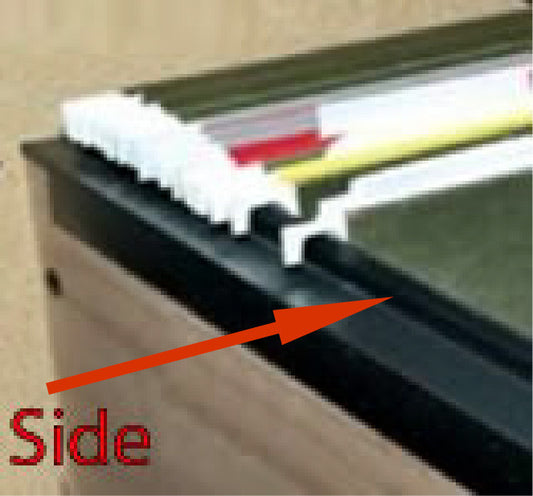 Plastic File Rails For Wooden Drawer Side Walls Custom Length
