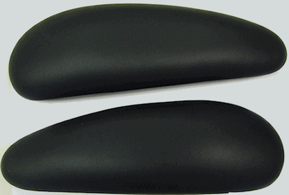 Arm Cap Replacements Haworth Improv HE Chairs Hard Plastic Black