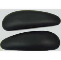 Haworth Improv HE Arm Pads SOFT VINYL BLACK PAIR