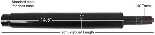 Herman Miller Aeron Compatible – Gas Lift Cylinder to Convert Chair to Stool (Counter & Bar Height)