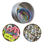 Magnetic Storage Tins | Round