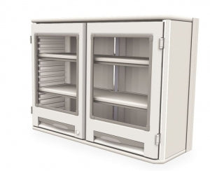 Starsys Double Wide Wall Unit with 2 Clear Doors