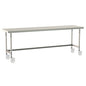 Metro Tableworx Mobile Tables with Three Sided Frame (Type 304 Stainless Steel) Casters Included
