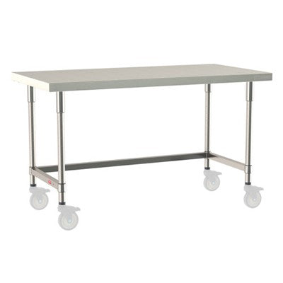 Metro Tableworx Mobile Tables with Three Sided Frame (Type 304 Stainless Steel) Casters Included