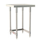 Metro Tableworx Stationary Tables with Three Sided Frame (Type 304 Stainless Steel)