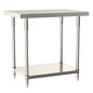 Metro Tableworx Stationary Table with Solid Bottom Shelf