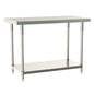 Metro Tableworx Stationary Tables with Solid Bottom Shelf (Type 316 Stainless Steel)