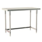 Metro Tableworx Stationary Tables with Three Sided Frame (Type 304 Stainless Steel)