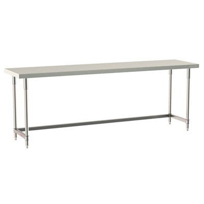 Metro Tableworx Stationary Tables with Three Sided Frame (Type 304 Stainless Steel)