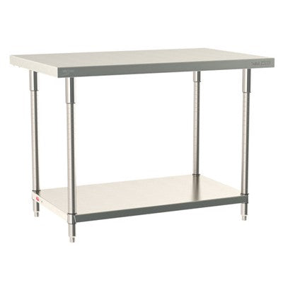 Metro Tableworx Stationary Table with Solid Bottom Shelf