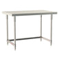 Metro Tableworx Stationary Tables with Three Sided Frame (Type 304 Stainless Steel)