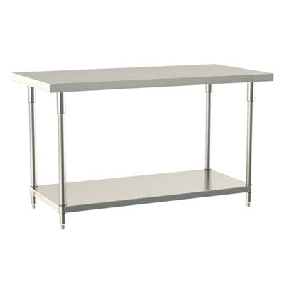 Metro Tableworx Stationary Table with Solid Bottom Shelf