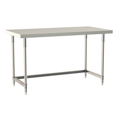 Metro Tableworx Stationary Tables with Three Sided Frame (Type 316 Stainless Steel)