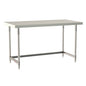 Metro Tableworx Stationary Tables with Three Sided Frame (Type 316 Stainless Steel)
