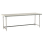 Metro Tableworx Stationary Tables with Three Sided Frame (Type 304 Stainless Steel)