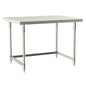 Metro Tableworx Stationary Tables with Three Sided Frame (Type 316 Stainless Steel)