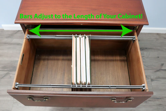 Hanging File Rails For Wooden Lateral Cabinet Adjustable Universal