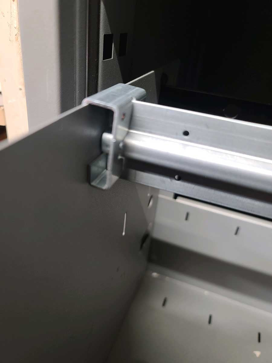 File Rail For Metal Lateral Cabinet Adjustable Bar, Set Of 2