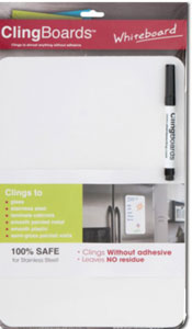 White Clingboard Dry Erase, 8.5" x 11.75"